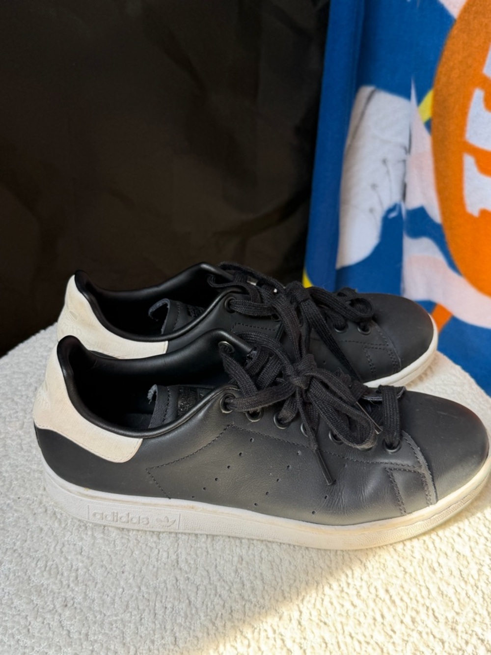 adidas Black and White Low-Top Sneakers